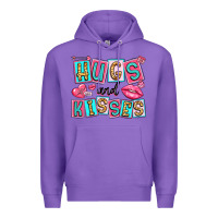 Purple hugs and kisses Premium Hoodie - LillyAllenDesigns