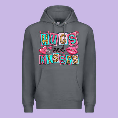Hugs And Kisses Premium Hoodie Designed By Lillyallendesigns