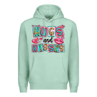 Seafoam hugs and kisses Premium Hoodie - LillyAllenDesigns