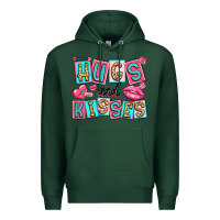 Sports Green hugs and kisses Premium Hoodie - LillyAllenDesigns