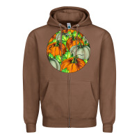 Chestnut Fall Rounded Zipper Hoodie - LillyAllenDesigns