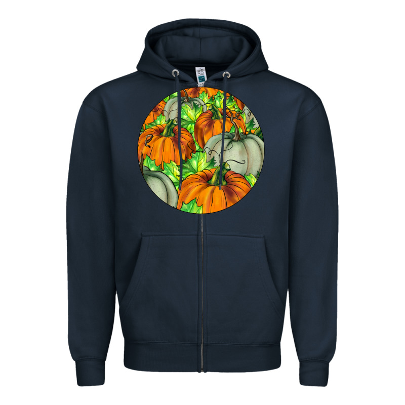 Fall Rounded Zipper Hoodie by LillyAllenDesigns | Teevron