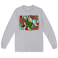 Moon Dust san judas leopard cowhide background Long Sleeve Tee - JahusDesignShop