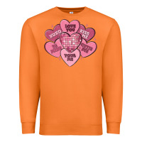 Carrot valentines conversation hearts Premium Sweatshirt - MaliasSmallBusiness