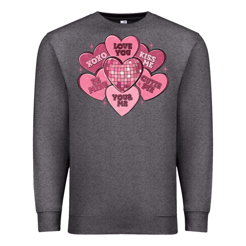 Valentines Conversation Hearts Premium Sweatshirt by MaliasSmallBusiness | Teevron