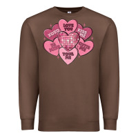 Chestnut valentines conversation hearts Premium Sweatshirt - MaliasSmallBusiness