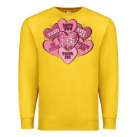 Lemon valentines conversation hearts Premium Sweatshirt - MaliasSmallBusiness