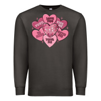 Smoke valentines conversation hearts Premium Sweatshirt - MaliasSmallBusiness