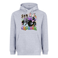Heather Grey egg crusher Heavyweight Hoodie - MaliasSmallBusiness