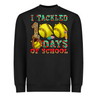 Black i tackled 100 days of school softball Heavyweight Sweatshirt - Zillion Design Studio