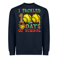Navy i tackled 100 days of school softball Heavyweight Sweatshirt - Zillion Design Studio