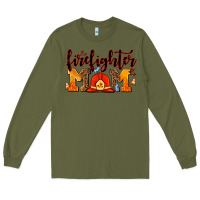 Army Green firefighter  mom Long Sleeve Tee - AdoDesignShop