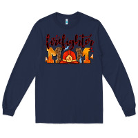 Navy firefighter  mom Long Sleeve Tee - AdoDesignShop