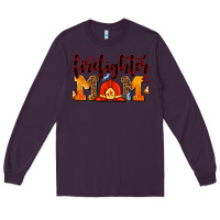 Plum firefighter  mom Long Sleeve Tee - AdoDesignShop
