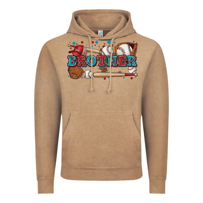 Brother Baseball Vintage Hoodie by Zillion Design Studio | Teevron