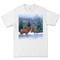 White winter deer Premium Tee - BarkalooDesign