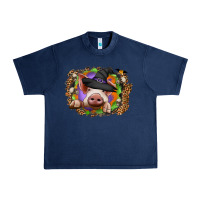 Navy halloween pig Urban Heavy Tee - CowhideDigitalArt