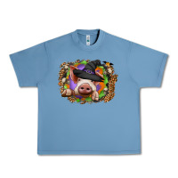 Pebble Blue halloween pig Urban Heavy Tee - CowhideDigitalArt