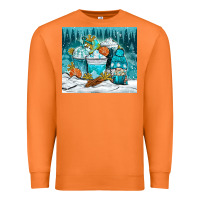 Carrot winter coffee cups with gnome Premium Sweatshirt - NancyCooperArtShop
