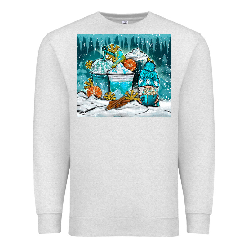 Winter Coffee Cups With Gnome Premium Sweatshirt by NancyCooperArtShop | Teevron