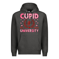 Charcoal Heather cupid university Premium Hoodie - LillyAllenDesigns