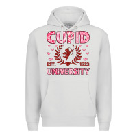 Dove Grey cupid university Premium Hoodie - LillyAllenDesigns