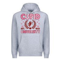 Heather Grey cupid university Premium Hoodie - LillyAllenDesigns