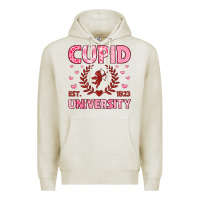 Oatmeal Heather cupid university Premium Hoodie - LillyAllenDesigns