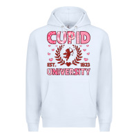 White cupid university Premium Hoodie - LillyAllenDesigns