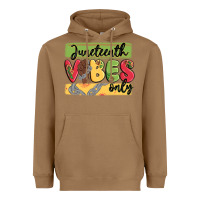 Toasted Coconut juneteenth vibes only Heavyweight Hoodie - MaliasSmallBusiness