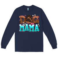 Navy dog mama Long Sleeve Tee - AdoDesignShop
