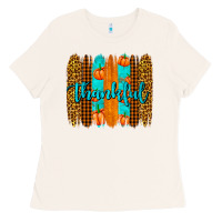 Bone thankful brushstrokes Ladies Tee - AdoDesignShop