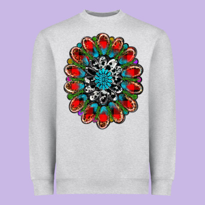 Christmas Gemstone Heavyweight Sweatshirt Designed By Ranaportraitstore