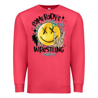 Cardinal somebody's feral wrestling mom Premium Sweatshirt - MaliasSmallBusiness
