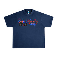 Navy all american boy libbey glass Urban Heavy Tee - HRA Design Shop