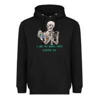 Black i like my books spicy and coffee icy Heavyweight Hoodie - MaliasSmallBusiness