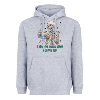 Heather Grey i like my books spicy and coffee icy Heavyweight Hoodie - MaliasSmallBusiness