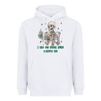 White i like my books spicy and coffee icy Heavyweight Hoodie - MaliasSmallBusiness