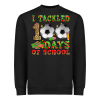 Black i tackled 100 days of school soccer Heavyweight Sweatshirt - Zillion Design Studio