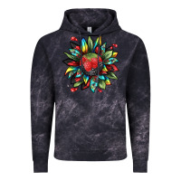 Cloud Black berry sunflower Vintage Hoodie - texasbilliewilder