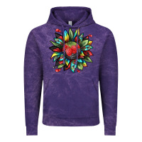 Cloud Purple berry sunflower Vintage Hoodie - texasbilliewilder