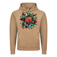 Vintage Coffee berry sunflower Vintage Hoodie - texasbilliewilder