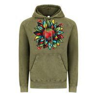 Vintage Olive berry sunflower Vintage Hoodie - texasbilliewilder