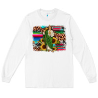 White san judas leopard cowhide sunflower background Long Sleeve Tee - JahusDesignShop