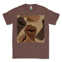 Chestnut melanin raised fist seamless pattern Classic Tee - BundleAndBundleShop