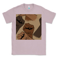 Lilac melanin raised fist seamless pattern Classic Tee - BundleAndBundleShop
