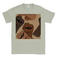 Matcha melanin raised fist seamless pattern Classic Tee - BundleAndBundleShop