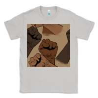 Moon Dust melanin raised fist seamless pattern Classic Tee - BundleAndBundleShop