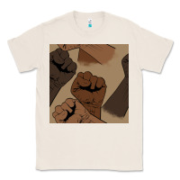 Natural melanin raised fist seamless pattern Classic Tee - BundleAndBundleShop