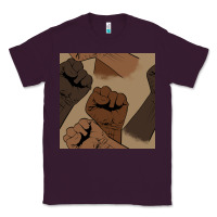 Plum melanin raised fist seamless pattern Classic Tee - BundleAndBundleShop